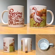 Kubek gęś Gęsina na św. Marcina super prezent 