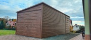 Garaż blaszany 3x7 z wiatką na drewno 
