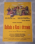 Plakat Ballada o Kasi i drzewie - Andrzej Maleszka