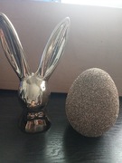 Złoty,zestaw,20 cm ,królik i jajko 15 cm