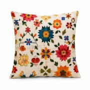 Poszewka dekoracyjna kwiatowa 40x40 cm boho etno rustykalna