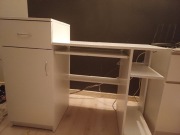 Białe biurko 120cm