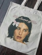 Torba tote bag gracie abrams beige pink bawełna cotton bawełniana