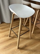 Krzesło barowe Signal białe