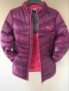 Kurtka puchowa Puma różowo-fioletowa XS Stan idealny