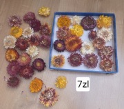 Suszone kwiaty dekoracyjne mix naturalne do rękodzieła stroiki dekoracje