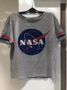 T-shirt szary NASA. H&M.