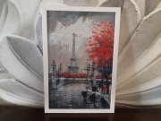 Widok Paryż  wyko wykonany haftem diamentowym 