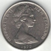 Nowa Zelandia 10 centów cents 1977 - 23,62 mm nr 1