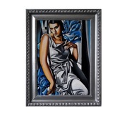Tamara Łempicka, "Portret Pani M.", ręcznie malowana kopia obrazu, olej