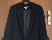 Nowa czarna marynarka damska H&M rozmiar XS z rękawem 3/4