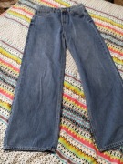 Nowe niebieskie spodnie jeansowe z szeroką nogawką Sinsay XS 34 wide leg