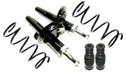 AMORTYZATORY SPRĘŻYNY GUMY PRZÓD PEUGEOT 206 1998-2008