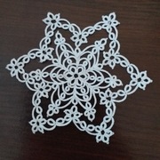 Serwetka frywolitkabiala 12 cm