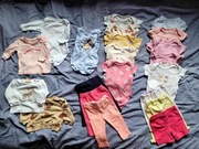 Zestaw paczka ubranek dla dziewczynki r.62 (21 szt)