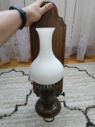 Kinkiet ozdobny drewno + mosiądz