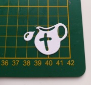 Scrapki  chrzest Święty, 2szt 