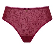 Figi brazyliany Samanta Valentina M400 r. S, rubinowe, kropki, majtki