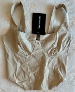 Top damski PrettyLittleThing beżowy 34 ramiączka