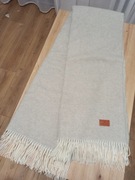 Nowy koc kaszmirowy Red Lychee jasny szary