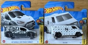 Hot Wheels - HOT WHEELS FORD TRANSIT CONNECT + 70s VAN