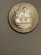 Moneta okolicznościowa USA 1/4 dolara 2011r.Militarny Park Narod. Vicksburg