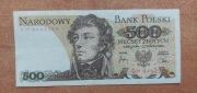 Banknot 500 zł z 1982r, Seria GM Stan!!!
