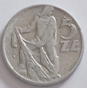 5 zł złotych 1958 r. - rybak 1