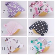 Chustka z usztywnianym daszkiem chustka bawełniana 