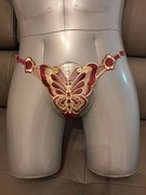 Stringi damskie bordowe