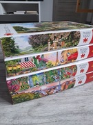 Puzzle Trefl 4 zestawy 1000-1500 elementów