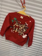 Bluza Zara świąteczna cekiny 86/92