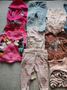 ubranka dla dziewczynki rozmiar 80 dziewczynka paczka ubranek