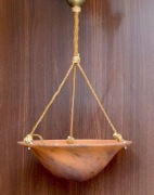 Lampa secesja plafon szkło Vianne Francja stara 