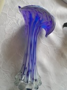 Wazon kalia szkło PRL, wazon Huta  Kalia