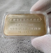 Sztabka srebra 1 oz AG999 kolekcjonerska z lat 70/80 engelhard rzadkie USA