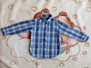 Elegancka niebieska koszula w kratkę Rebel 104 jak nowa