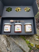 Zestaw trzech miodów Akacjowy , Lipowy , gryczany 