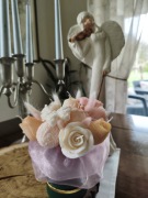 Candle flower box M wykonany z świec sojowych z aromatem 