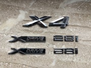 BMW X4 F26 28i xDrive emblematy