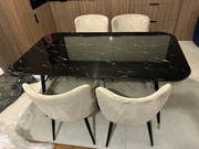 Stół ze szklanym blatem 90x160