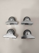 Kółka do mebli rolka sztywna przykręcane metalowe 4 sztuki