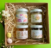 Zestaw na Wielkanoc "Naturalne Miody, Herbatki i Świeczki na Każdą Okazję!"
