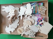 Akcesoria robótki ręczne do malowania jajka pisanki zajączki  Wielkanoc DIY