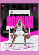 plakat NBA Jeremy Sochan SPURS format A1
