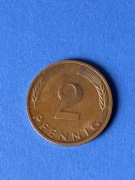 Moneta 2 pfennig, Niemcy 1983 rok