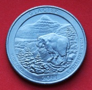 25 Centów 2011 D    r -     USA  Glacier    stan !!