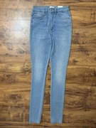 Spodnie jeansowe stretch jasne na wysoką kobietę wysoka długie Only S L34