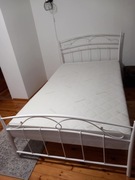 Łóżko metalowe białe DAMEX