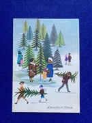 Leonia Janecka Boże Narodzenie Wesołych Świąt pocztówka